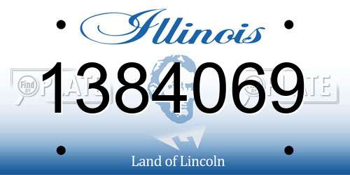 1384069 Illinois License Plate