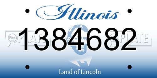 1384682 Illinois License Plate