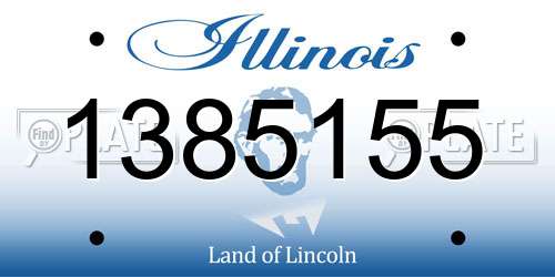 1385155 Illinois License Plate