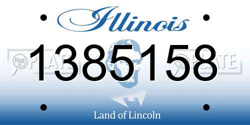 1385158 Illinois License Plate