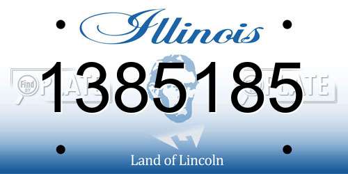 1385185 Illinois License Plate