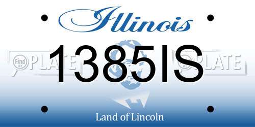 1385IS Illinois License Plate
