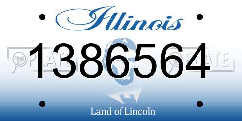 1386564 Illinois License Plate