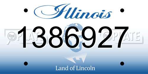 1386927 Illinois License Plate