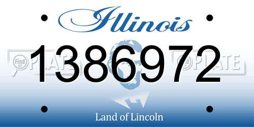 1386972 Illinois License Plate