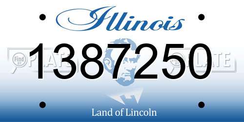 1387250 Illinois License Plate
