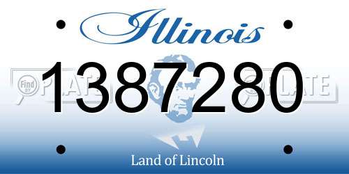 1387280 Illinois License Plate