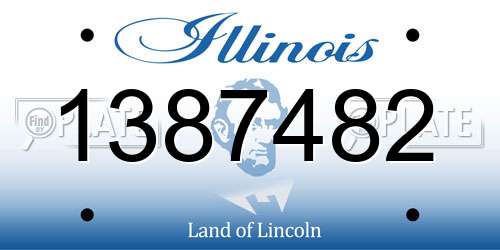 1387482 Illinois License Plate