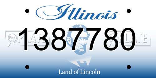 1387780 Illinois License Plate