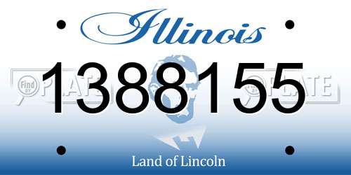 1388155 Illinois License Plate