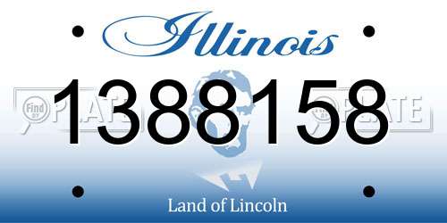 1388158 Illinois License Plate