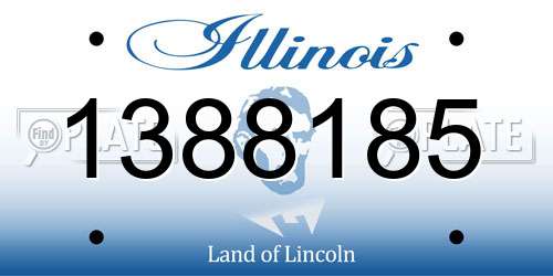 1388185 Illinois License Plate