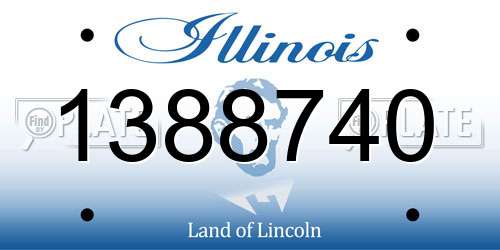1388740 Illinois License Plate