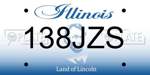 138JZS Illinois License Plate