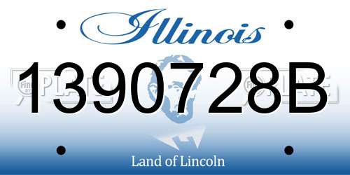 1390728B Illinois License Plate