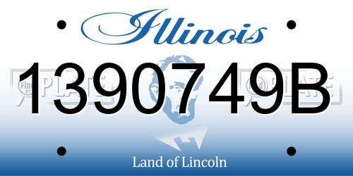 1390749B Illinois License Plate