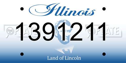 1391211 Illinois License Plate
