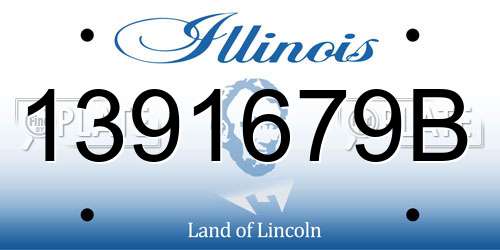 1391679B Illinois License Plate