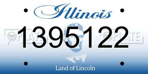 1395122 Illinois License Plate