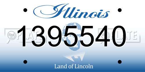 1395540 Illinois License Plate