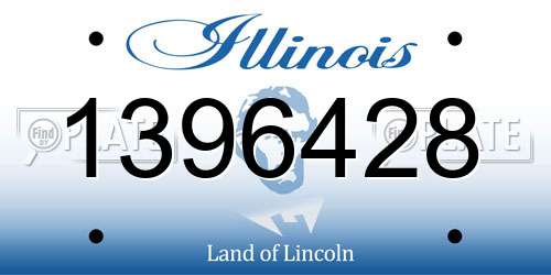 1396428 Illinois License Plate