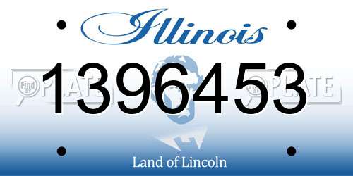 1396453 Illinois License Plate