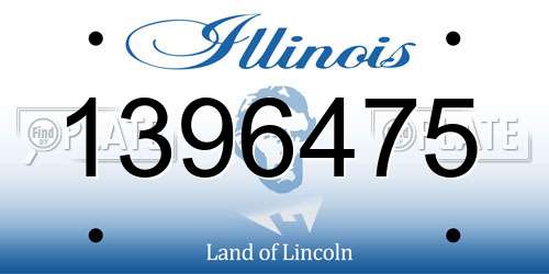 1396475 Illinois License Plate