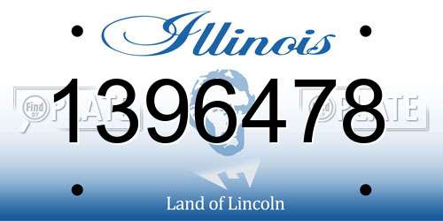 1396478 Illinois License Plate