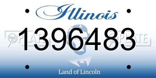 1396483 Illinois License Plate
