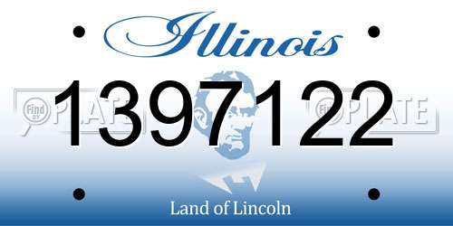 1397122 Illinois License Plate