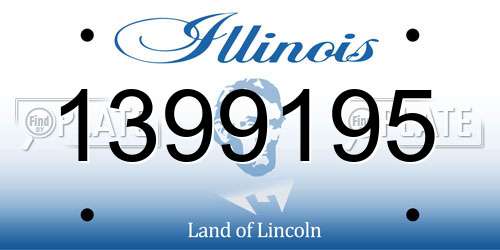 1399195 Illinois License Plate