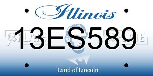 13ES589 Illinois License Plate