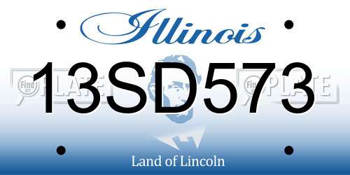 13SD573 Illinois License Plate