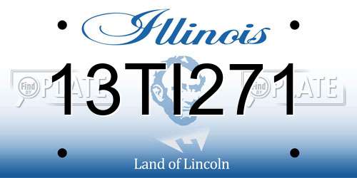 13TI271 Illinois License Plate