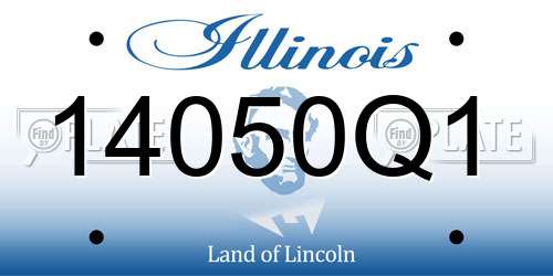 14050Q1 Illinois License Plate