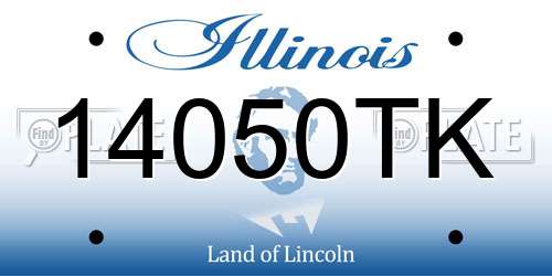 14050TK Illinois License Plate
