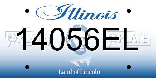 14056EL Illinois License Plate