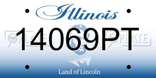 14069PT Illinois License Plate