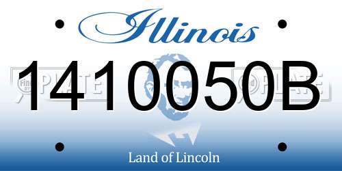 1410050B Illinois License Plate