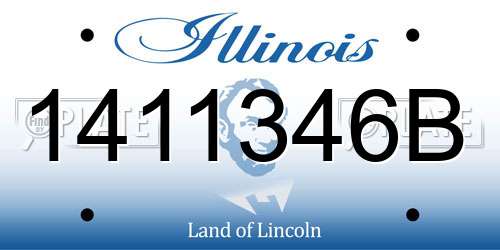 1411346B Illinois License Plate