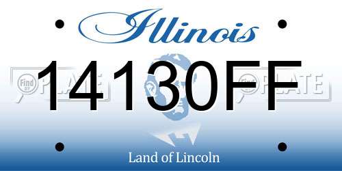 14130FF Illinois License Plate