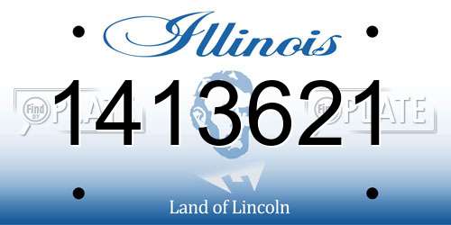 1413621 Illinois License Plate