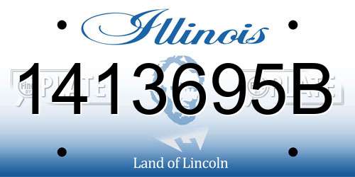 1413695B Illinois License Plate