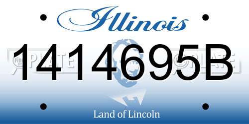 1414695B Illinois License Plate