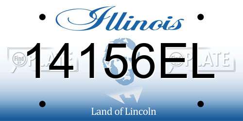 14156EL Illinois License Plate