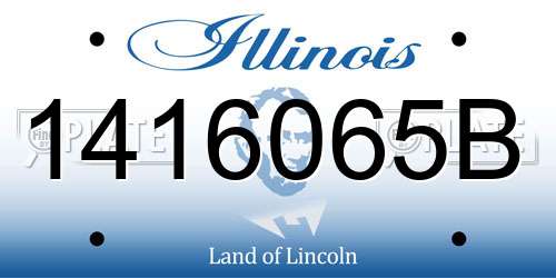 1416065B Illinois License Plate