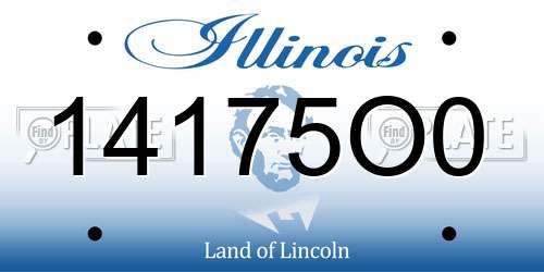 14175O0 Illinois License Plate