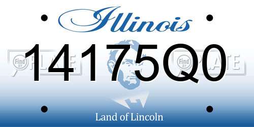 14175Q0 Illinois License Plate