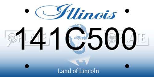 141C500 Illinois License Plate