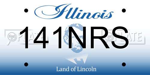 141NRS Illinois License Plate